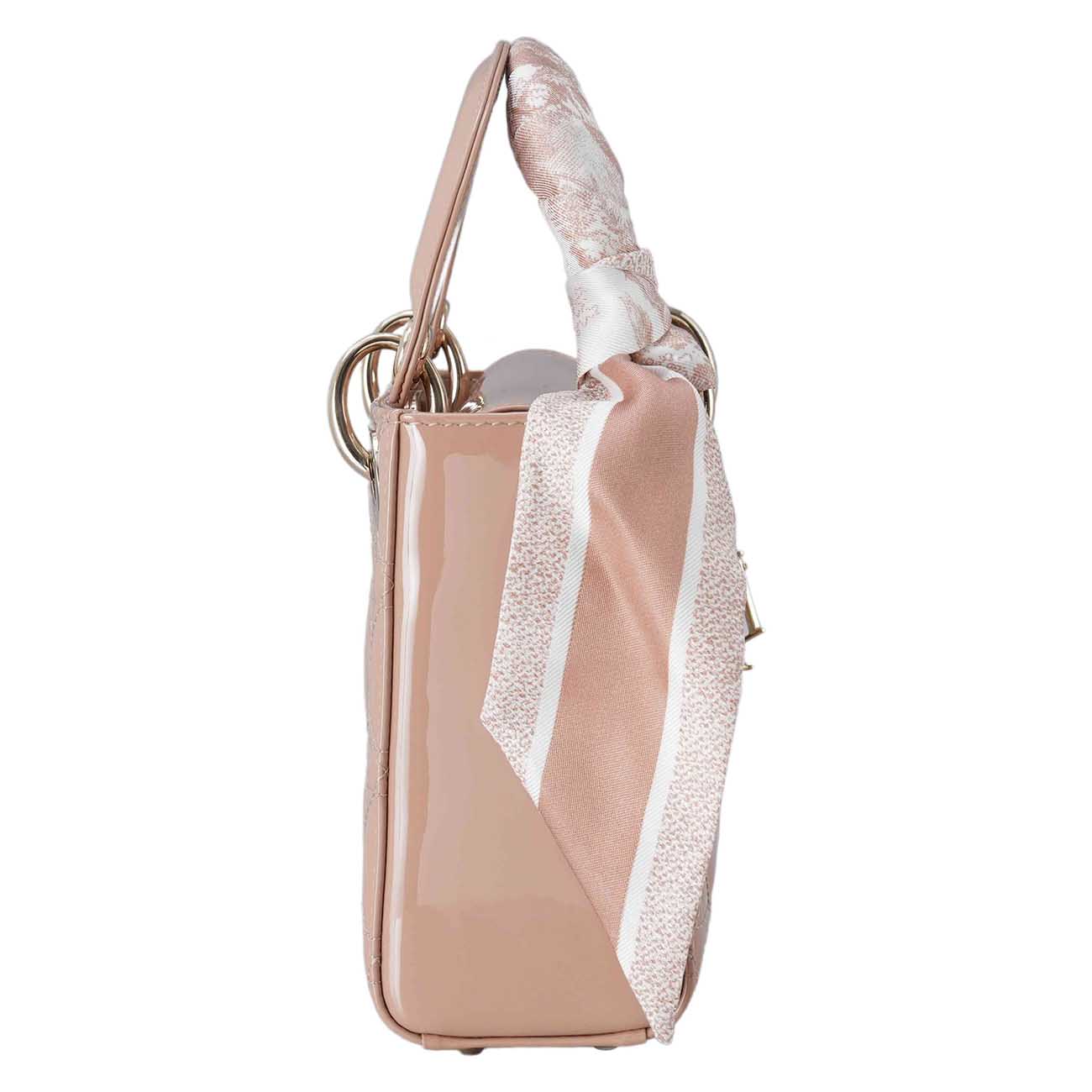 CHRISTIAN DIOR(USED)크리스찬디올 레이디디올 페이던트 미니백&트윌리
